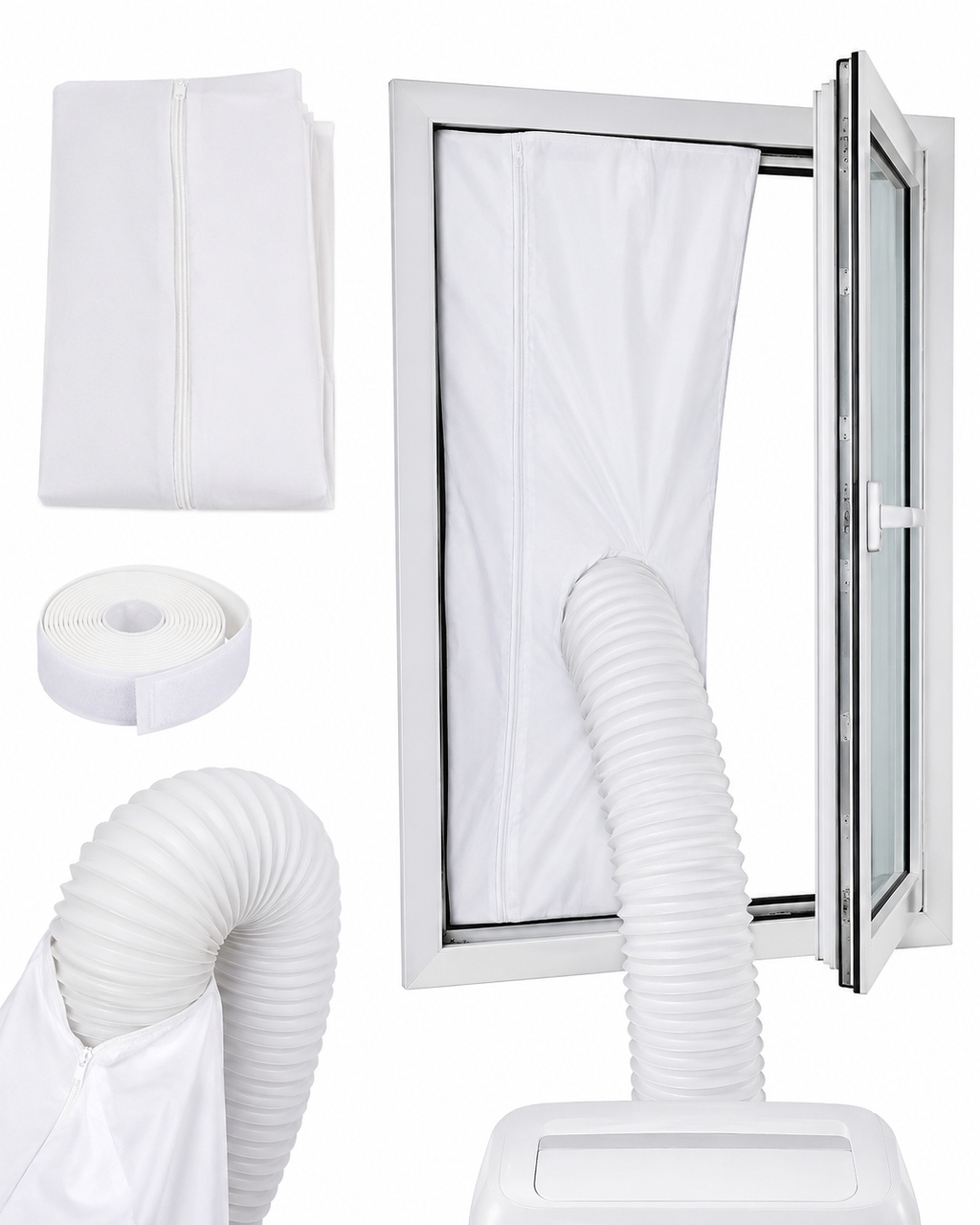 Kit d’Étanchéité Universel pour Climatiseur Mobile – 3 m / 4 m