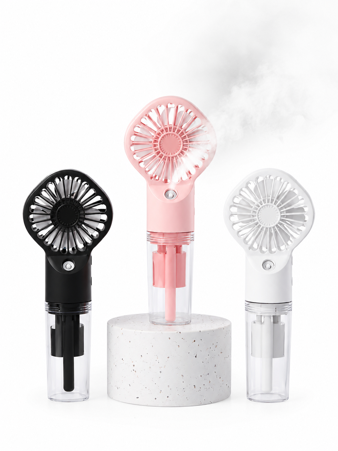 Mini Ventilateur Brumisateur Rechargeable – 4 Vitesses & USB