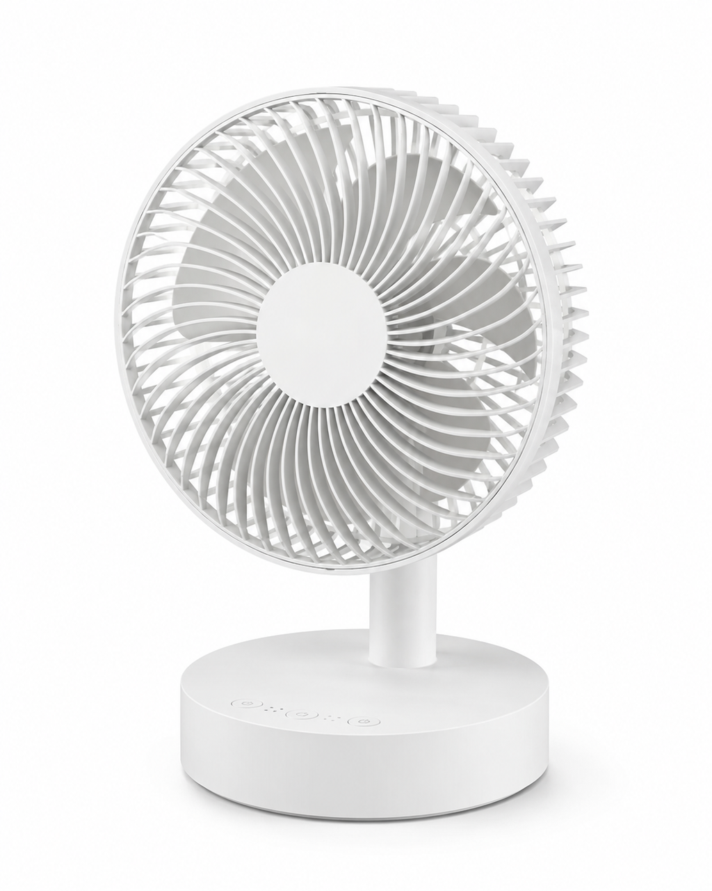 Ventilateur de Bureau Rechargeable – 4 Vitesses & Minuterie