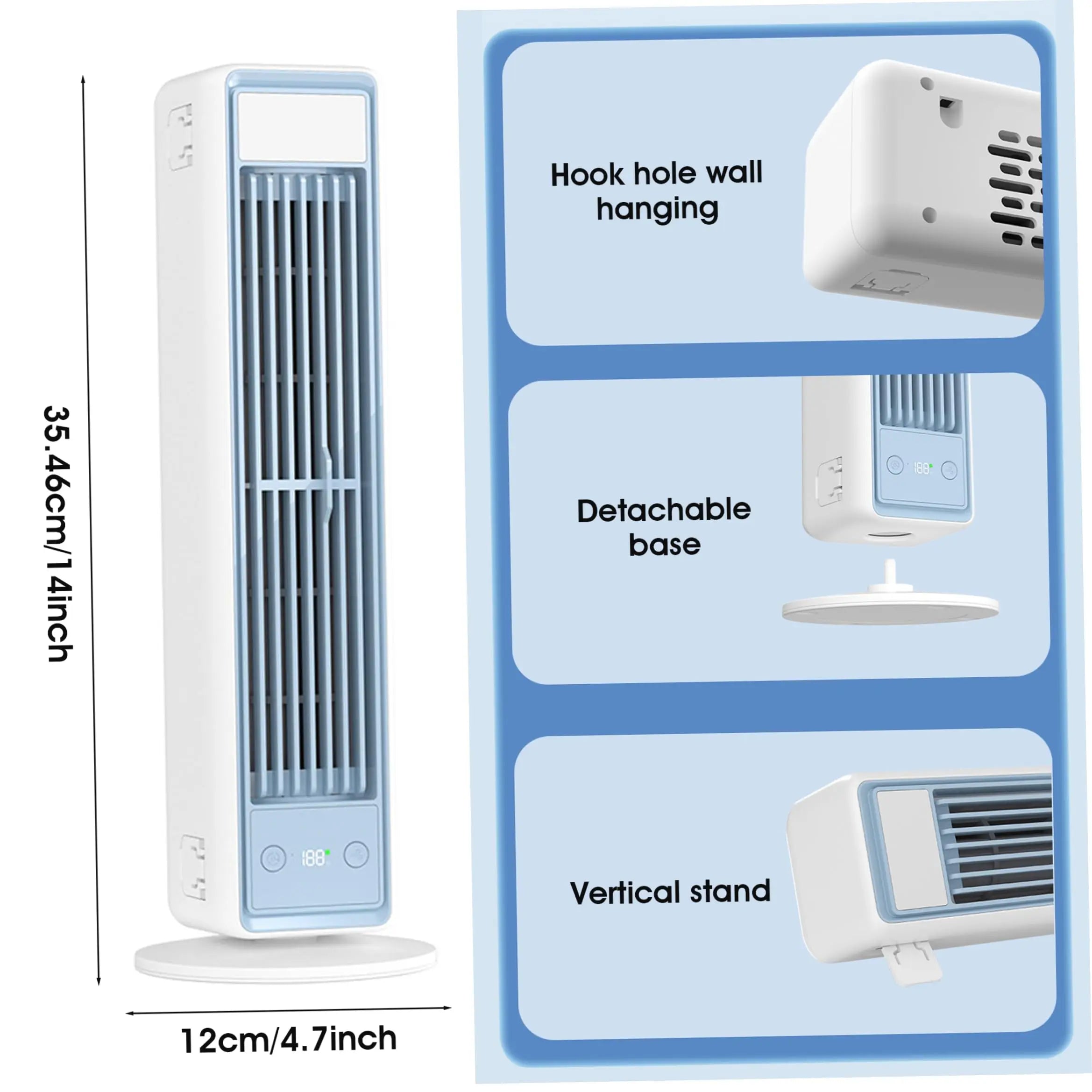 Ventilateur Colonne Sans Pales – Silencieux & Ventilation Puissante