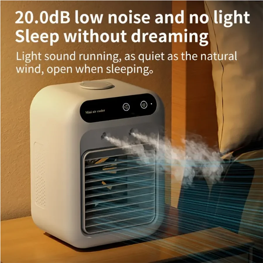 Mini Climatiseur de Bureau Brumisateur – USB Rechargeable