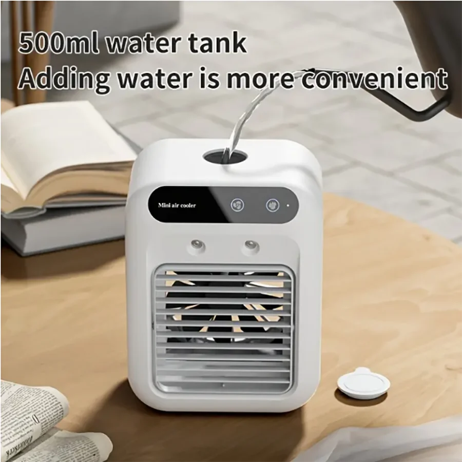 Mini Climatiseur de Bureau Brumisateur – USB Rechargeable