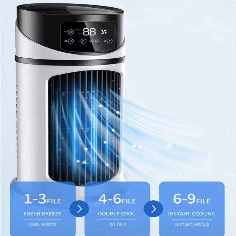 Mini Air Cooler Portable – Refroidissement par Eau, Ventilateur & Humidificateur