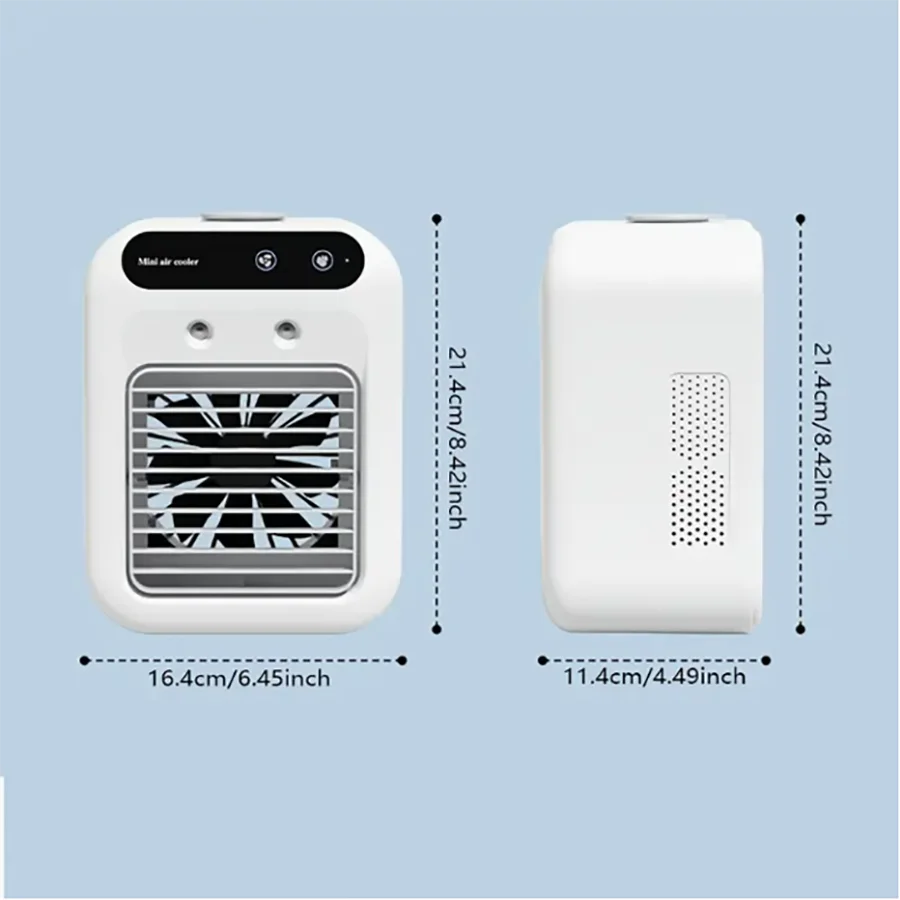 Mini Climatiseur de Bureau Brumisateur – USB Rechargeable