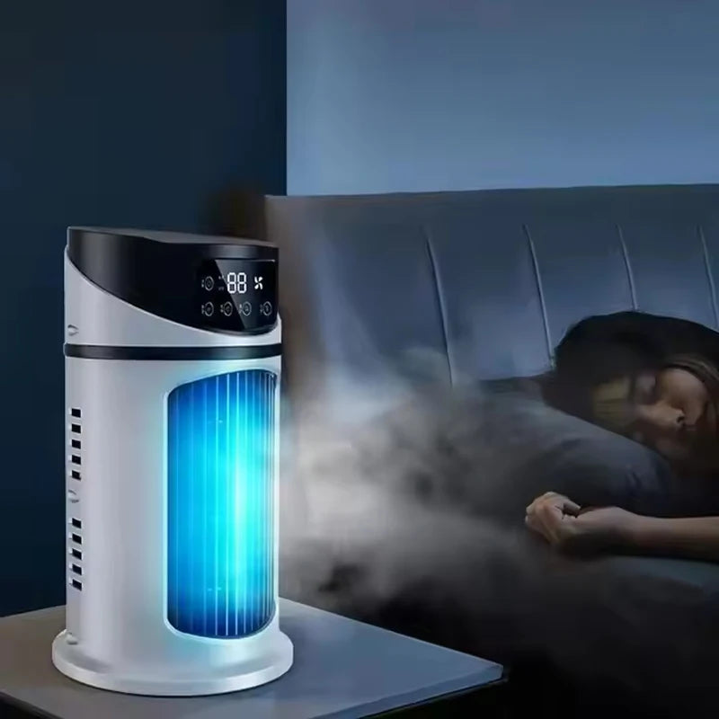 Mini Air Cooler Portable – Refroidissement par Eau, Ventilateur & Humidificateur