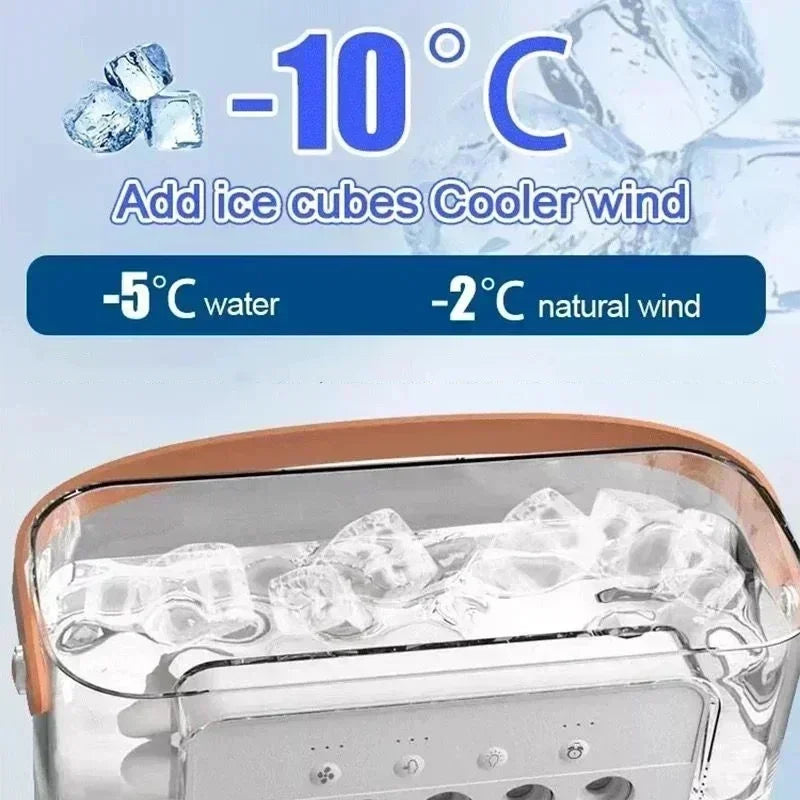 Mini Climatiseur 3-en-1 – Rafraîchisseur d’Air & Humidificateur