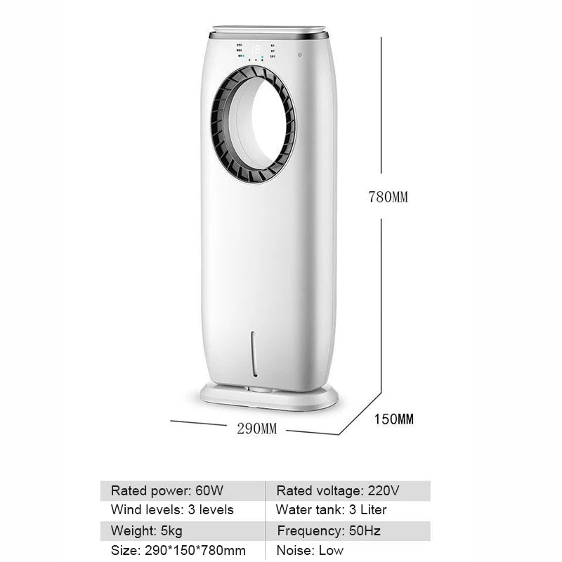 Ventilateur Climatiseur à Eau Rechargeable