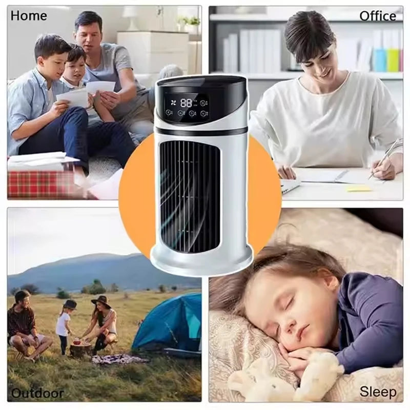 Mini Air Cooler Portable – Refroidissement par Eau, Ventilateur & Humidificateur